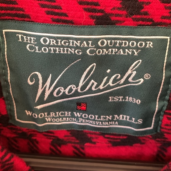 WOOLRICH COTTON HEAVYWEIGHT BRAWNY BUFFALO PLAID FLANNEL SHACKET UNISEX SIZE M - Picture 3 of 10